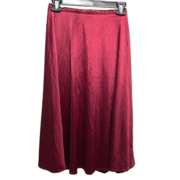 CAPEZIO Dance Professional Wear Maxi Long Wrap Burgundy Skirt Womens Medium - Picture 11 of 13